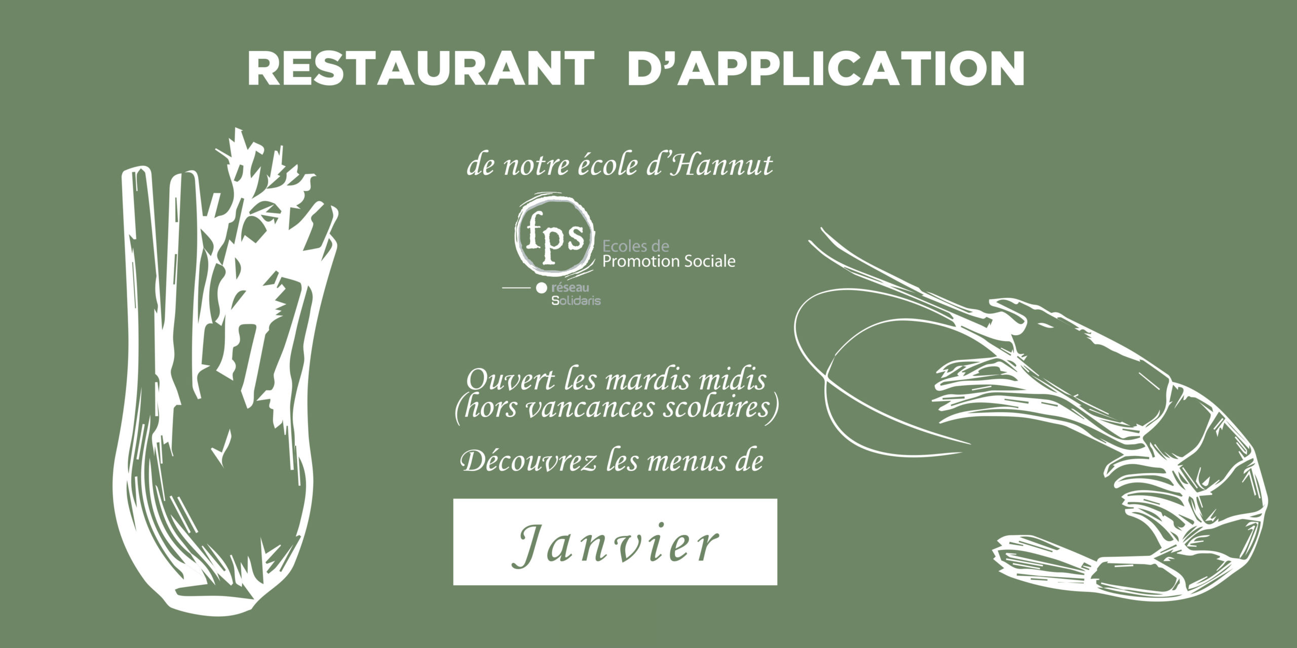 Read more about the article Le menu de janvier du restaurant d’application d’Hannut